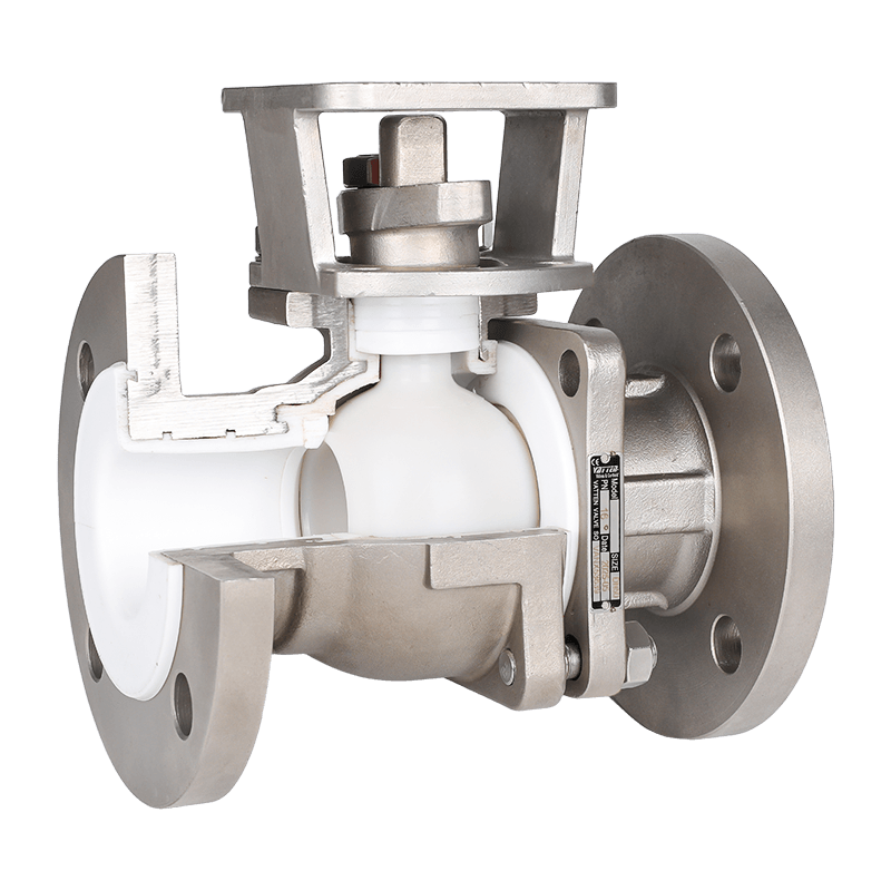 Ručný guľový ventil s fluórom