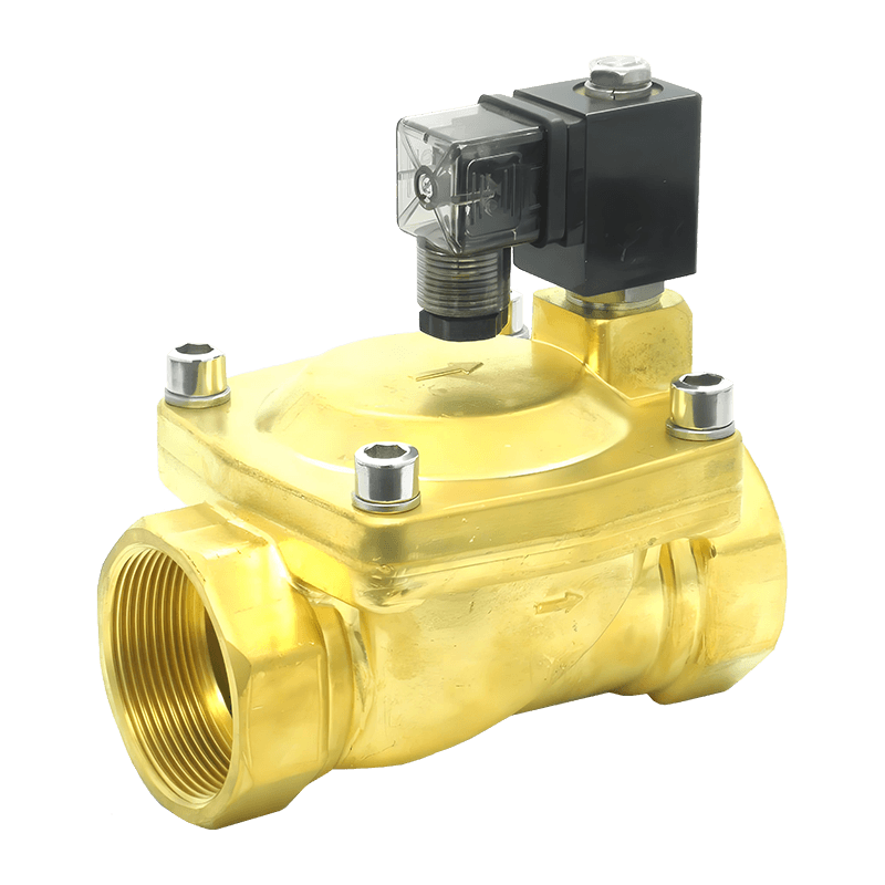 Solenoidový ventil pripojený na potrubie