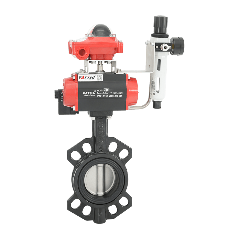 Pneumatický motýľový ventil